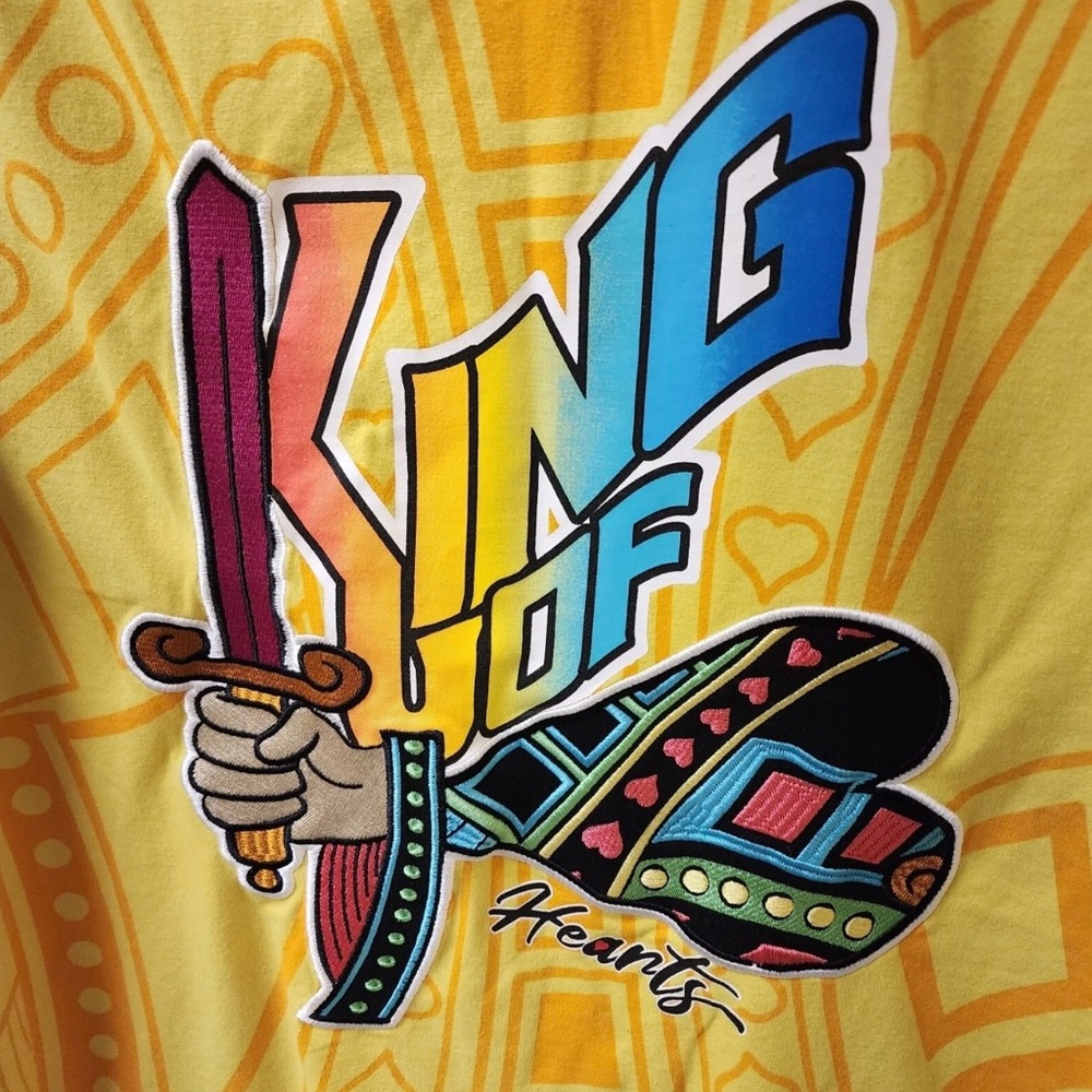 King of Hearts Yellow Graphic Tee